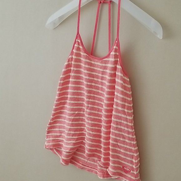 Roxy peachy pink tank knitted top - Picture 3 of 7
